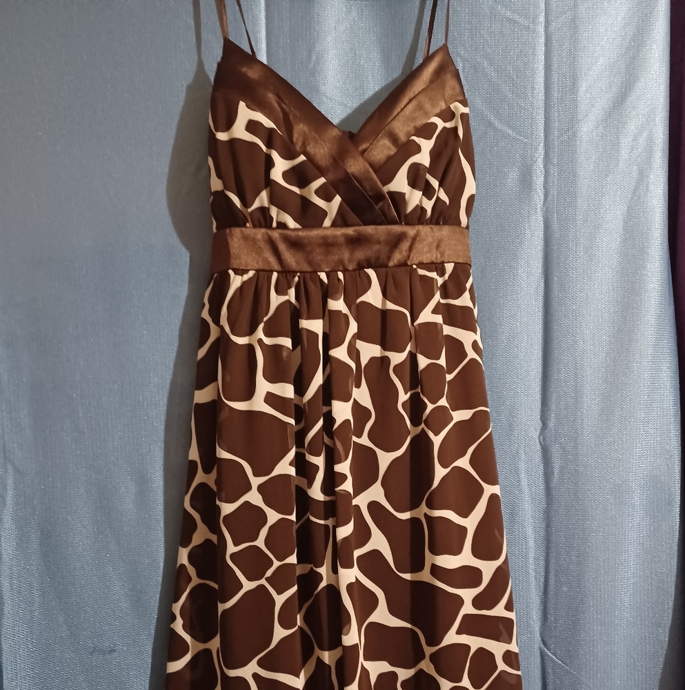 Giraffe print dress